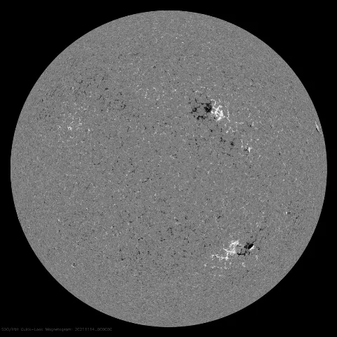 Image of Sun's magnetic field