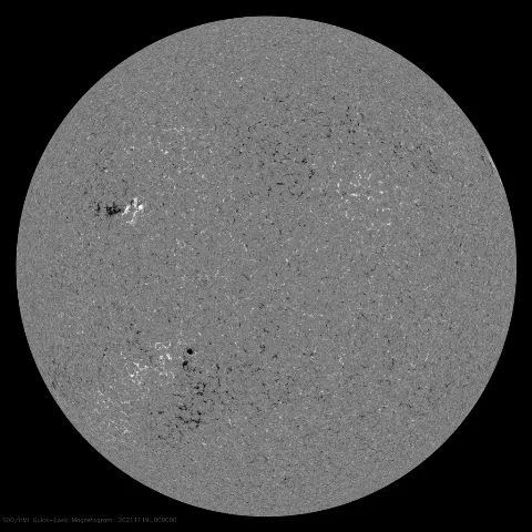 Image of Sun's magnetic field