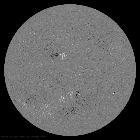 Image of Sun's magnetic field