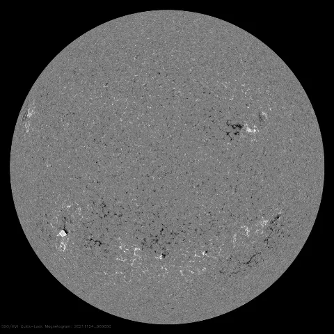 Image of Sun's magnetic field