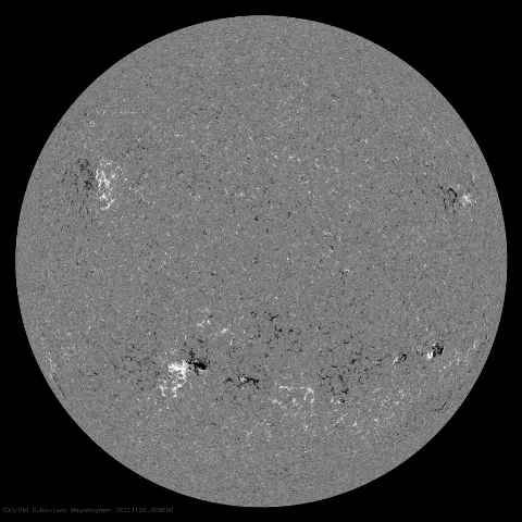 Image of Sun's magnetic field