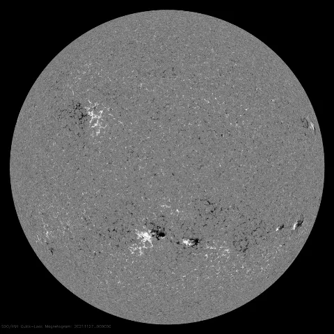 Image of Sun's magnetic field