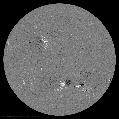 Image of Sun's magnetic field