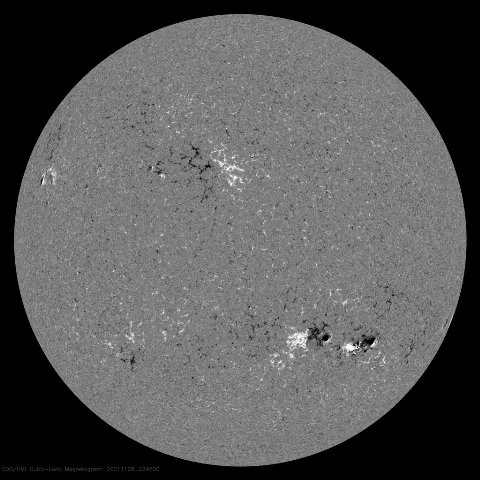 Image of Sun's magnetic field