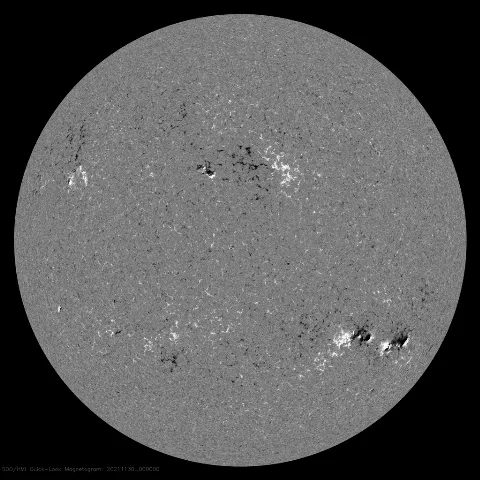 Image of Sun's magnetic field