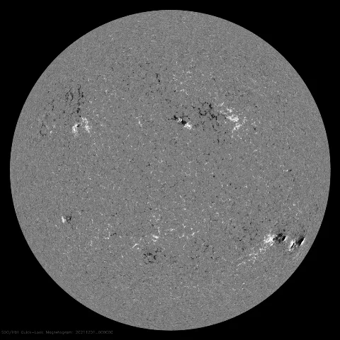 Image of Sun's magnetic field