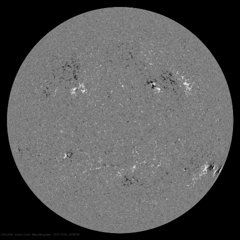 Image of Sun's magnetic field