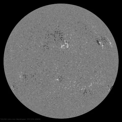 Image of Sun's magnetic field