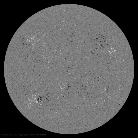 Image of Sun's magnetic field