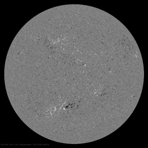 Image of Sun's magnetic field