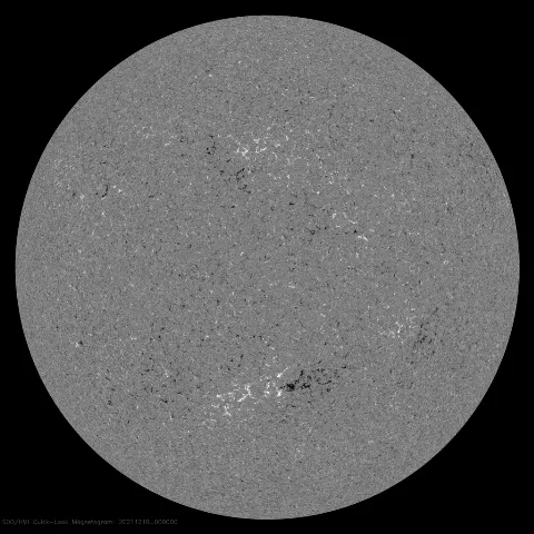 Image of Sun's magnetic field