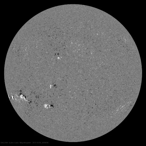 Image of Sun's magnetic field