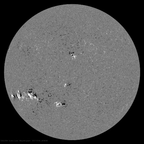 Image of Sun's magnetic field