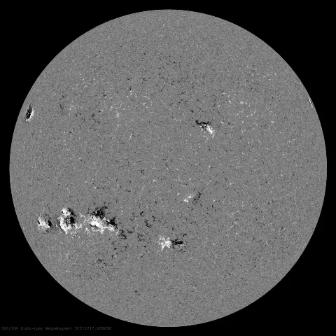 Image of Sun's magnetic field