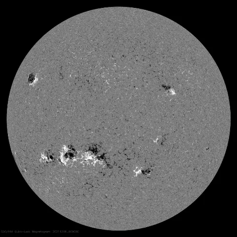 Image of Sun's magnetic field