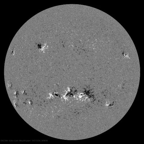 Image of Sun's magnetic field