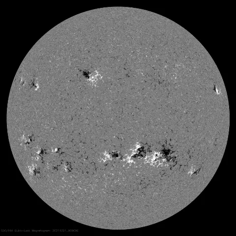 Image of Sun's magnetic field