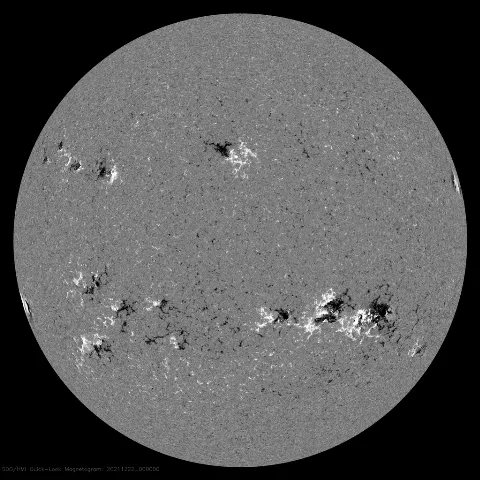 Image of Sun's magnetic field