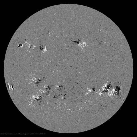 Image of Sun's magnetic field