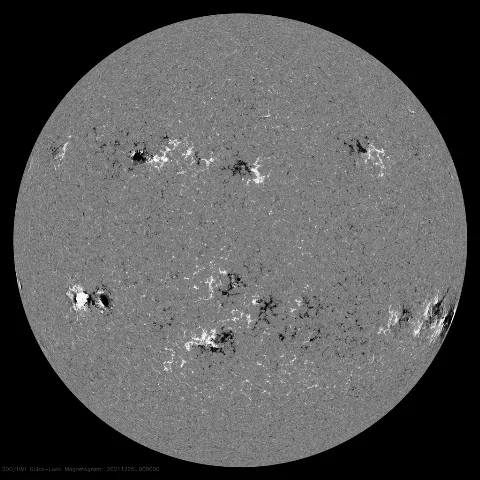 Image of Sun's magnetic field