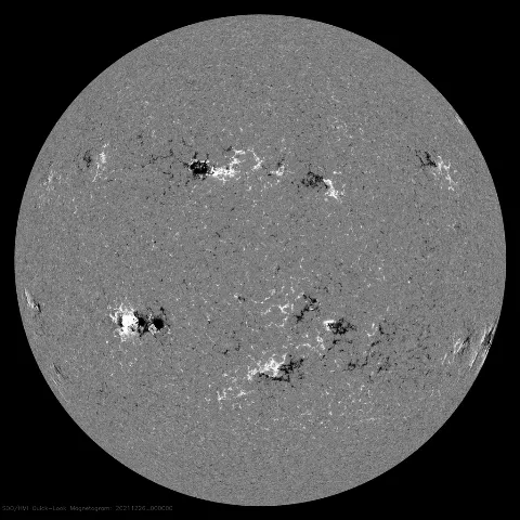 Image of Sun's magnetic field