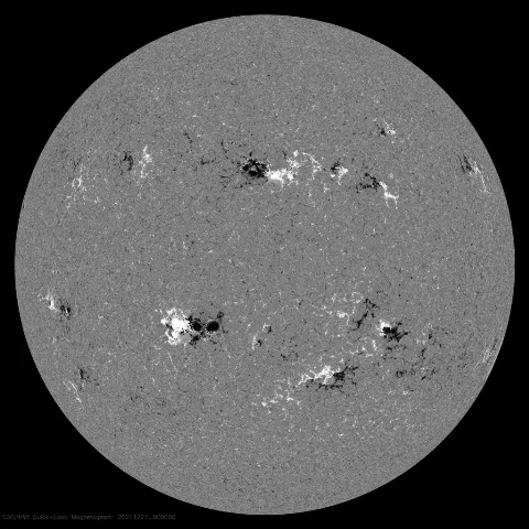 Image of Sun's magnetic field