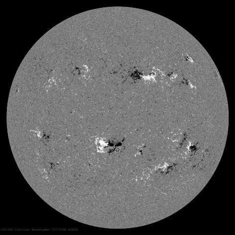 Image of Sun's magnetic field