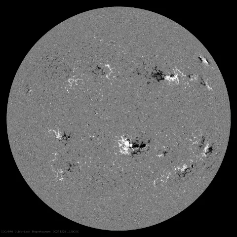 Image of Sun's magnetic field