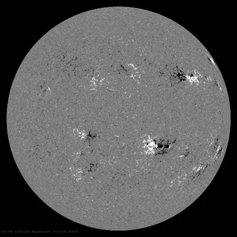 Image of Sun's magnetic field