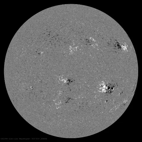 Image of Sun's magnetic field