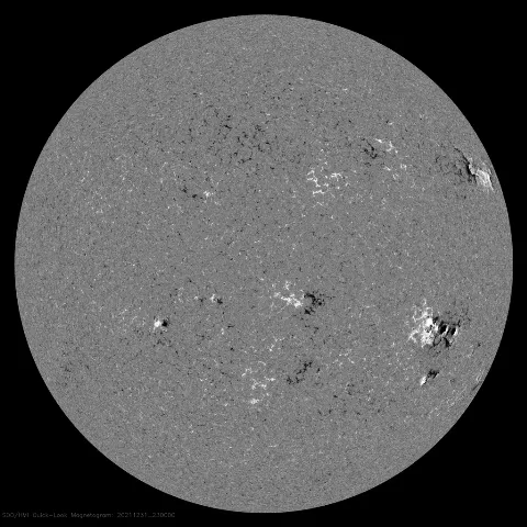 Image of Sun's magnetic field