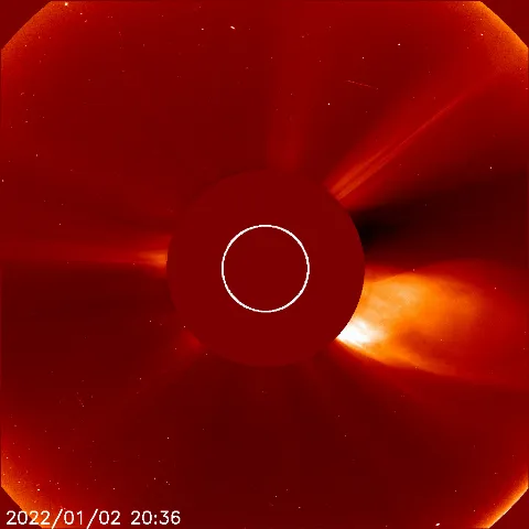 Image of solar wind