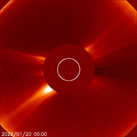 Image of solar wind