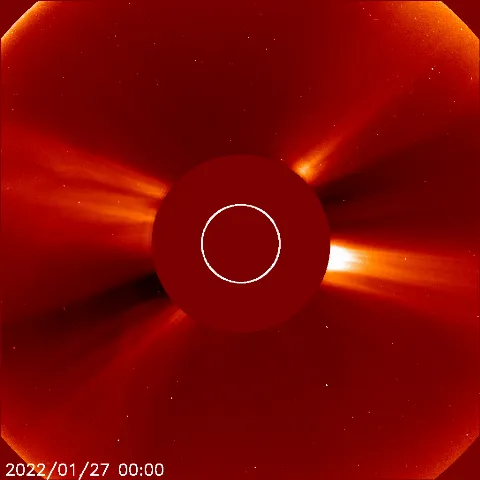 Image of solar wind