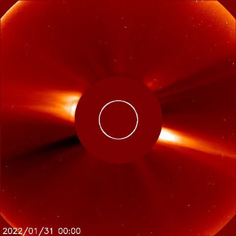 Image of solar wind