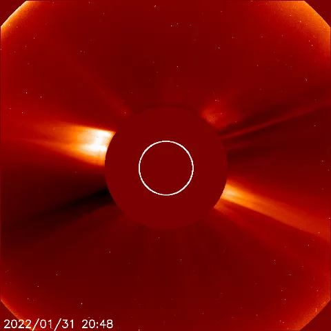 Image of solar wind