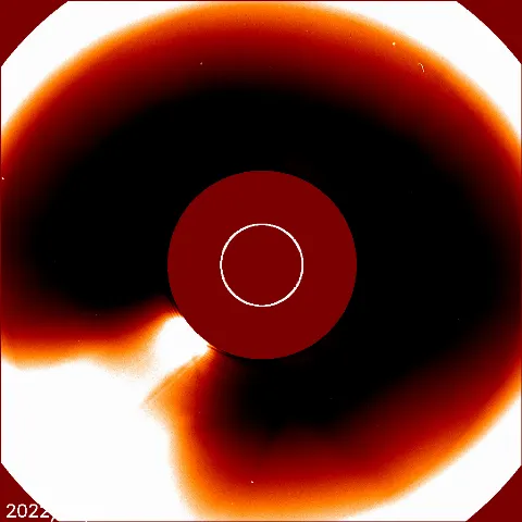 Image of solar wind