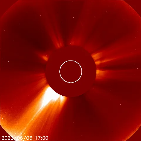 Image of solar wind