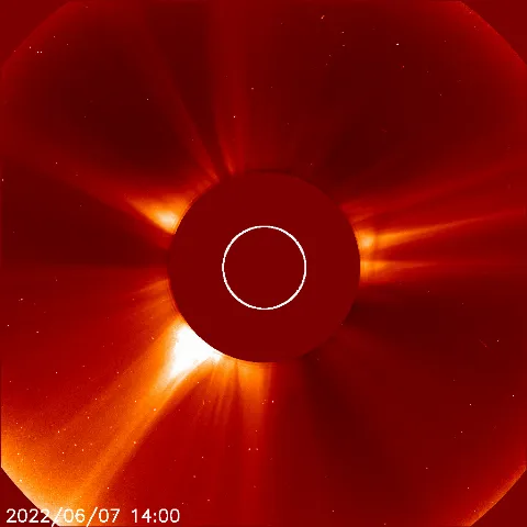 Image of solar wind