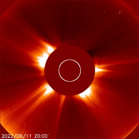 Image of solar wind