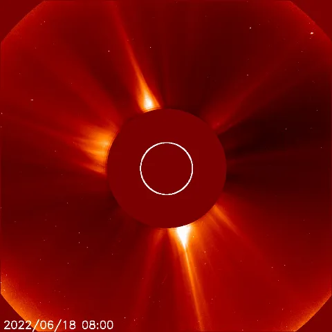 Image of solar wind