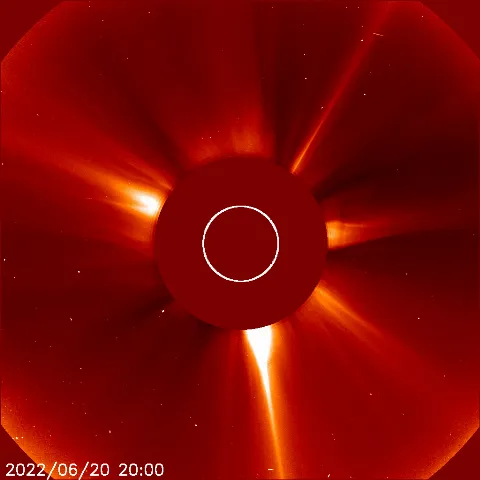 Image of solar wind