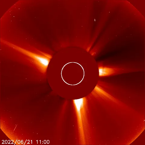 Image of solar wind