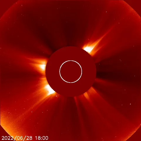 Image of solar wind