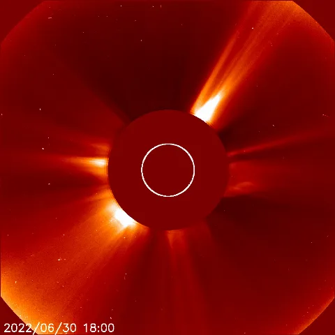 Image of solar wind