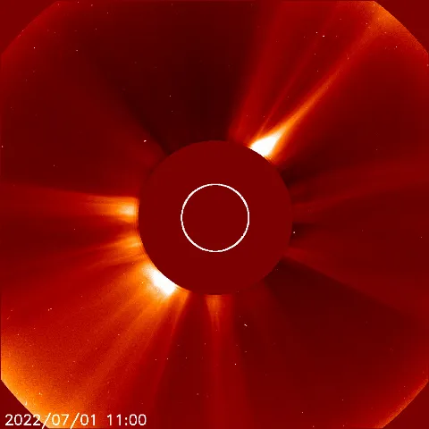 Image of solar wind