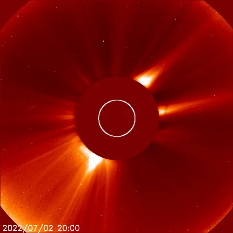 Image of solar wind