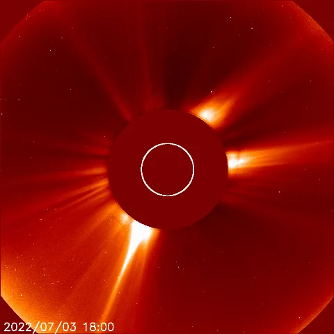 Image of solar wind