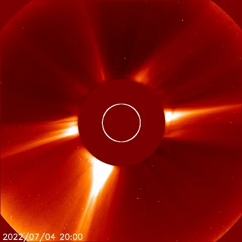 Image of solar wind