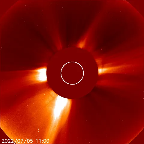 Image of solar wind